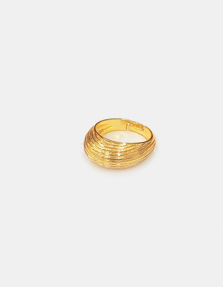 Anillo baño oro 22kt Flashy