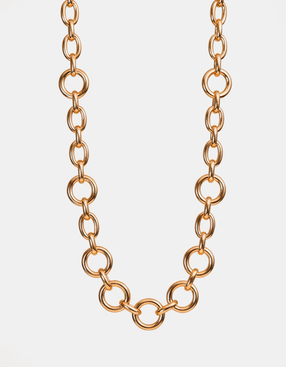 Collar de bronce con baño de oro 22kt Fenicia