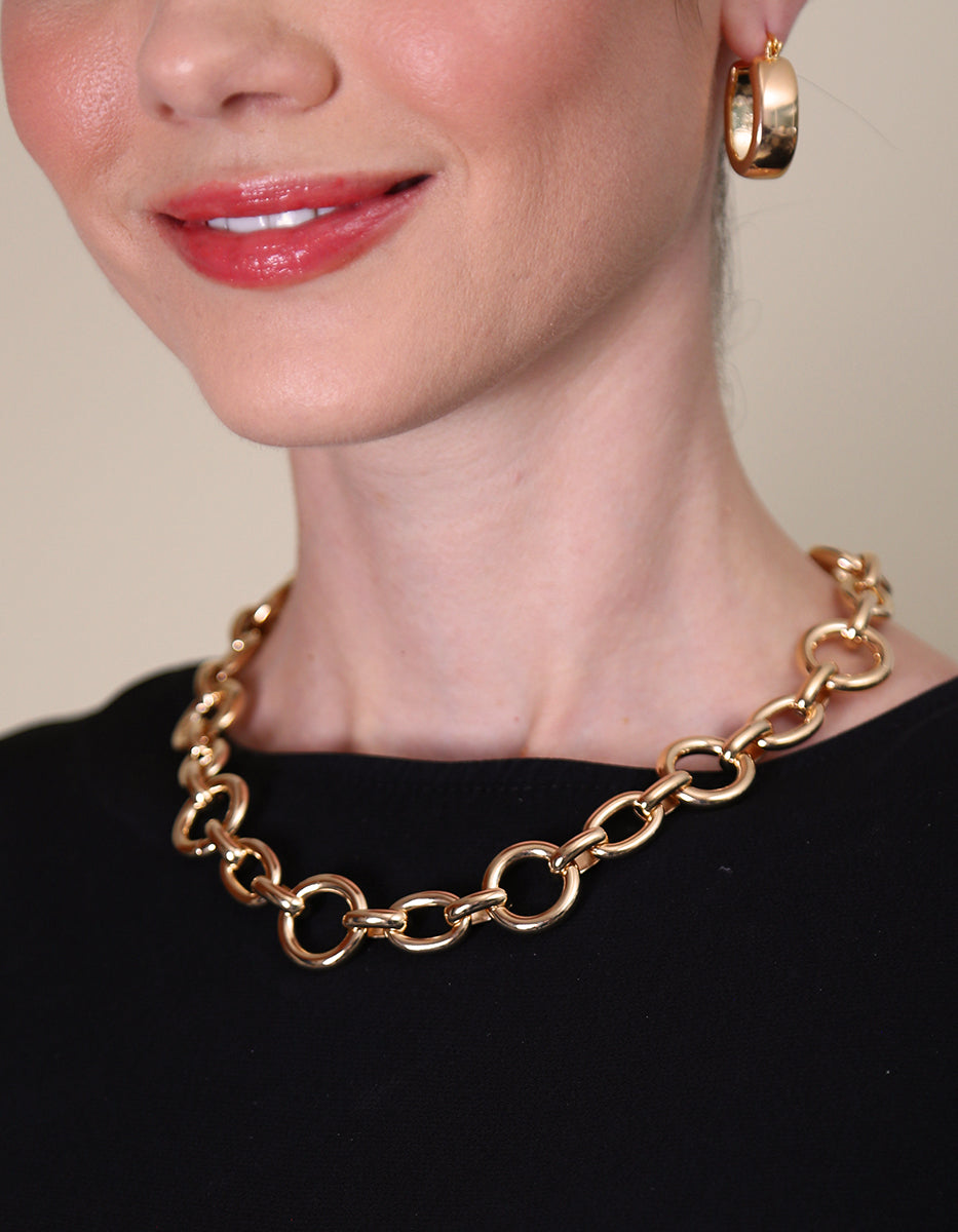 Collar de bronce con baño de oro 22kt Fenicia