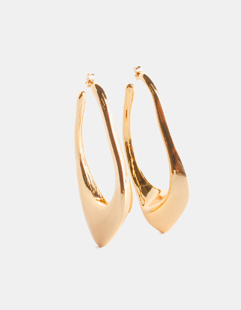 Aretes Oro laminado Golden Chic