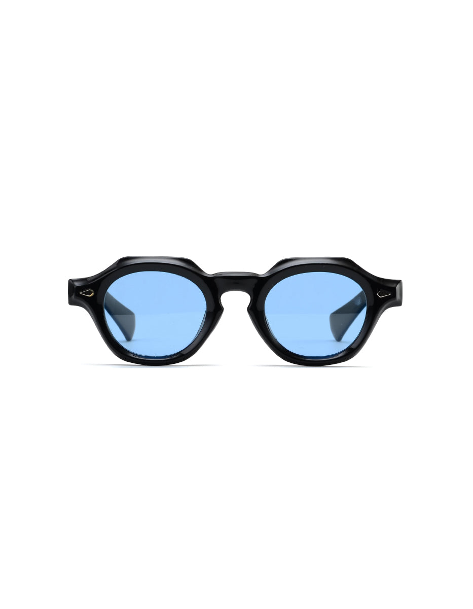 Gafas de sol Soleil negro / Lente azul