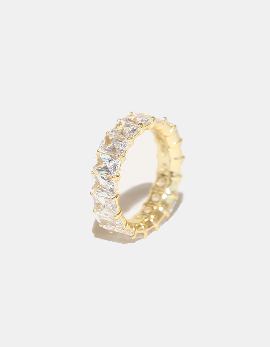 Anillo plata de ley con circonita blanca Steffi