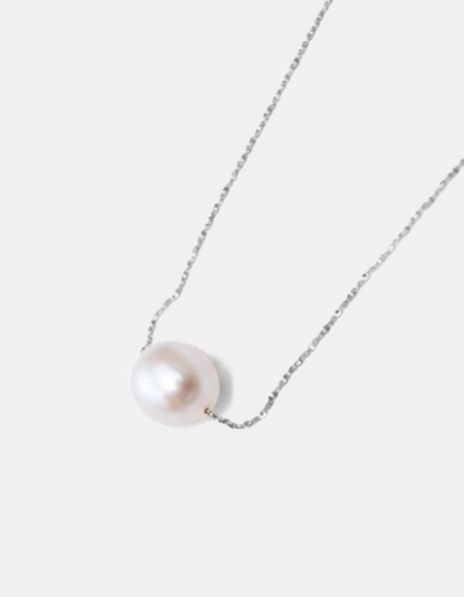 Collar con perla japonesa 14mm Crush