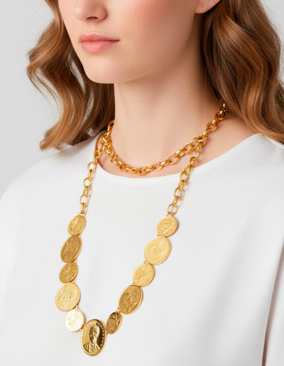 Necklace of authentic coins Memories