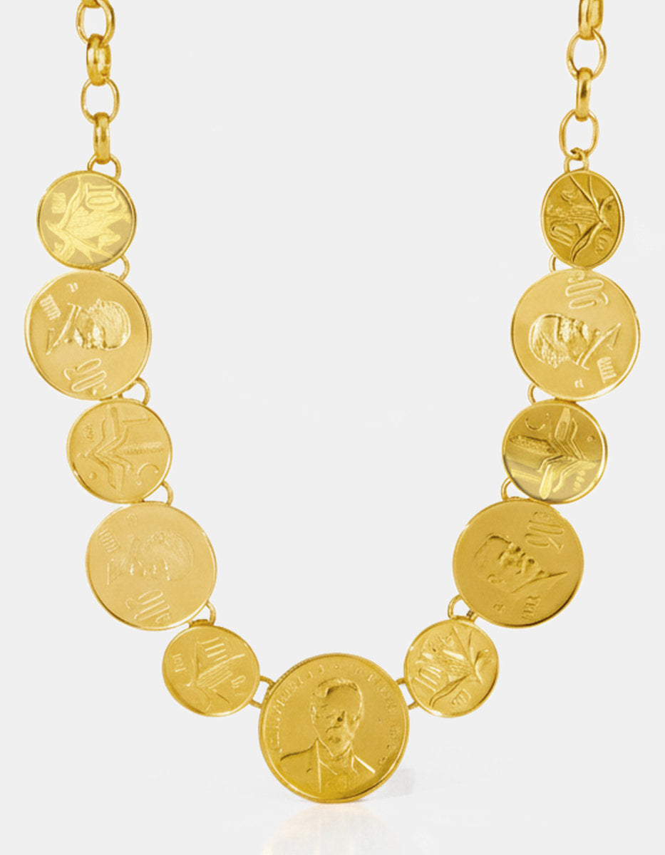 Collar monedas auténticas Memorias