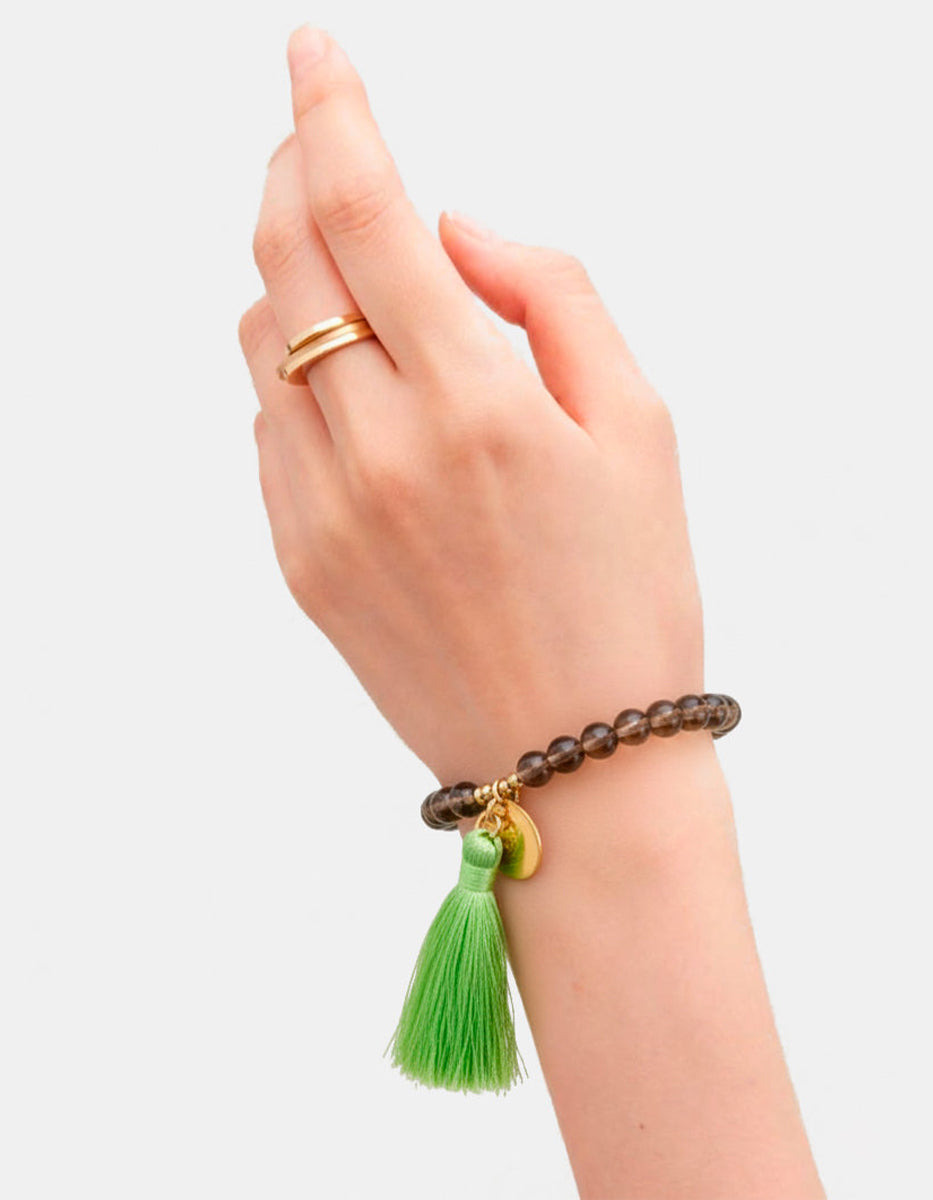 Pulsera moneda auténtica pompón Memorias