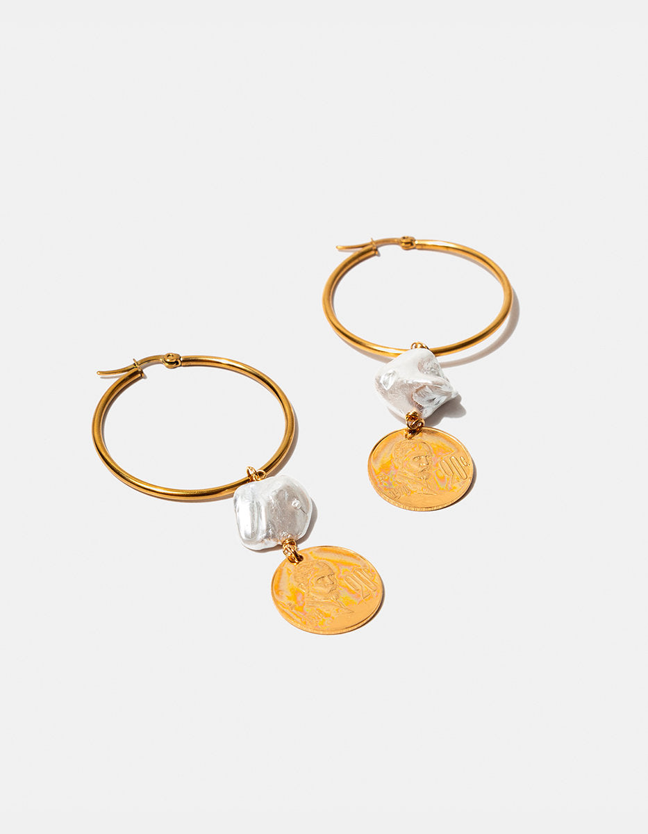 Arracadas monedas auténticas Memorias