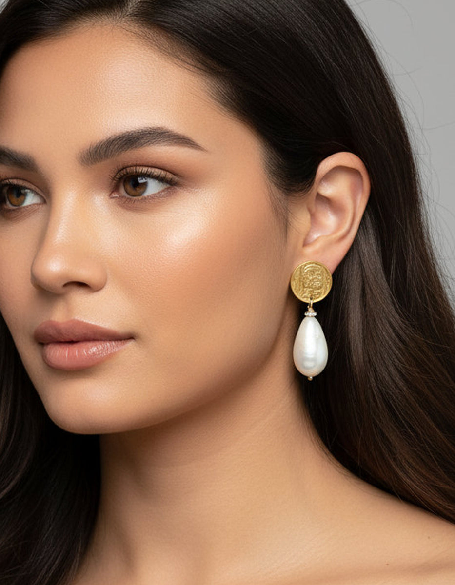 Aretes moneda auténtica Memorias