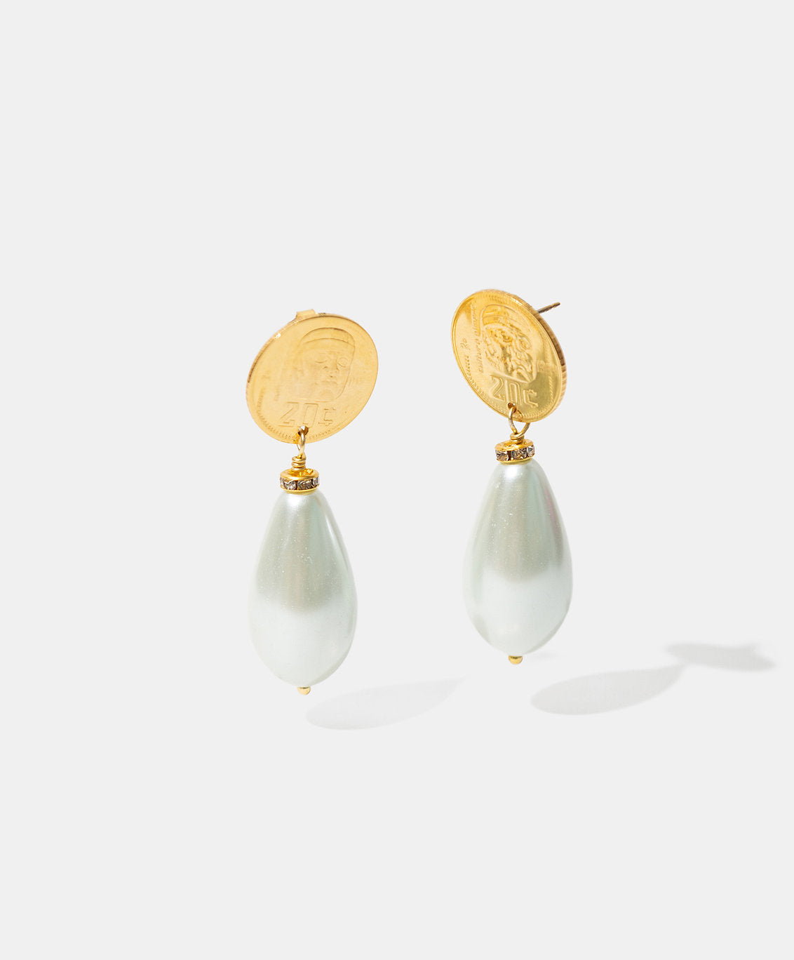 Aretes moneda auténtica Memorias