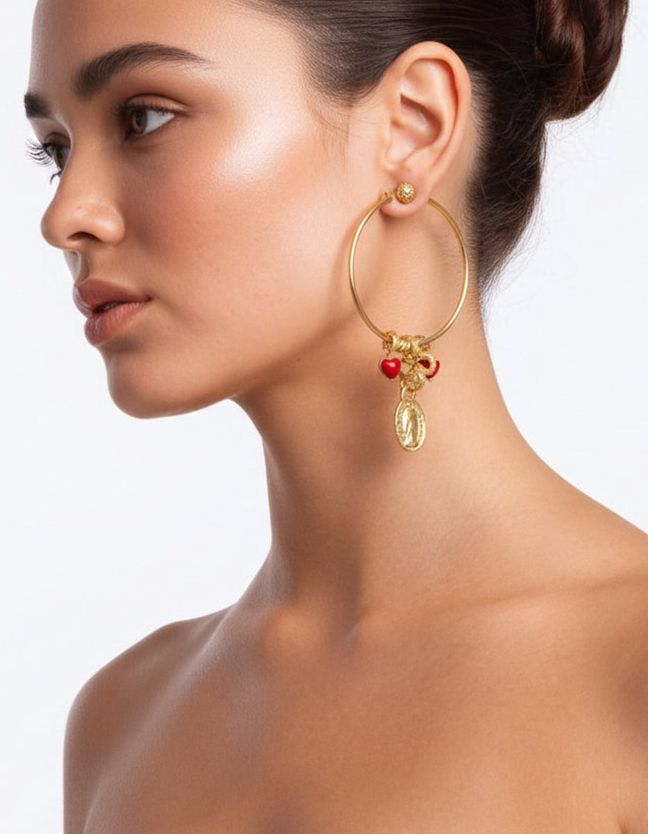 Aretes monedas auténticas Memorias