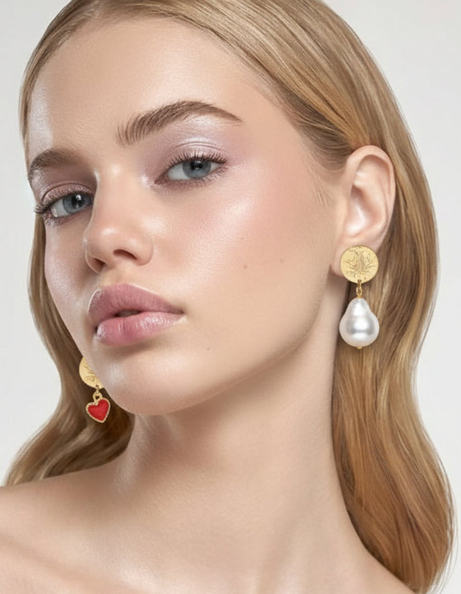 Aretes monedas auténticas Memorias