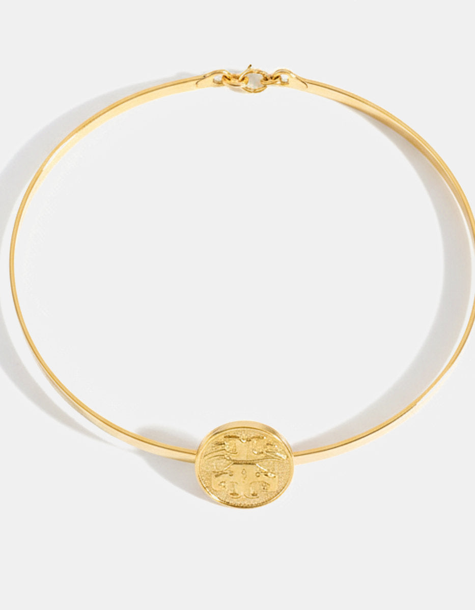 Gargantilla con moneda auténtica Memorias