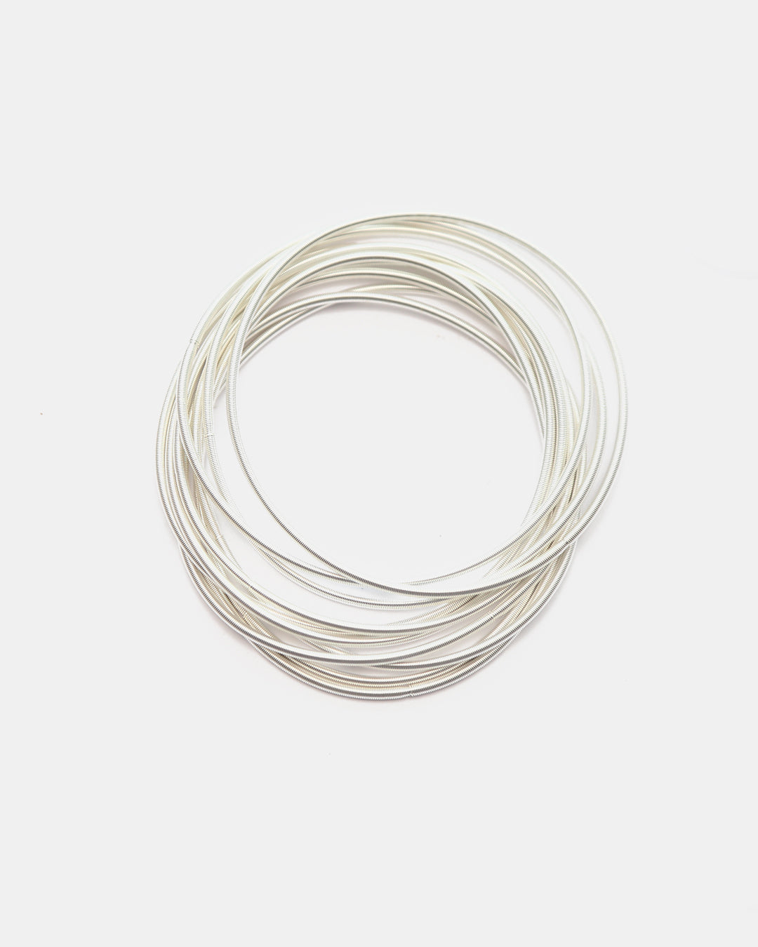 Pulseras en Silver-Filled en baño de Rodio de Acabado Liso y Texturizado
