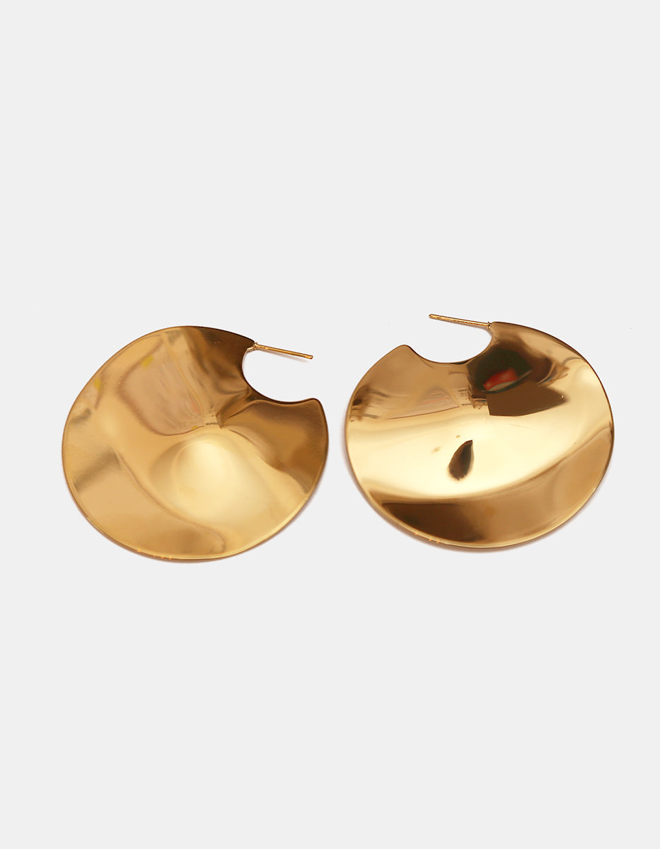 Aretes de oro laminado 22 kt Golden Chic