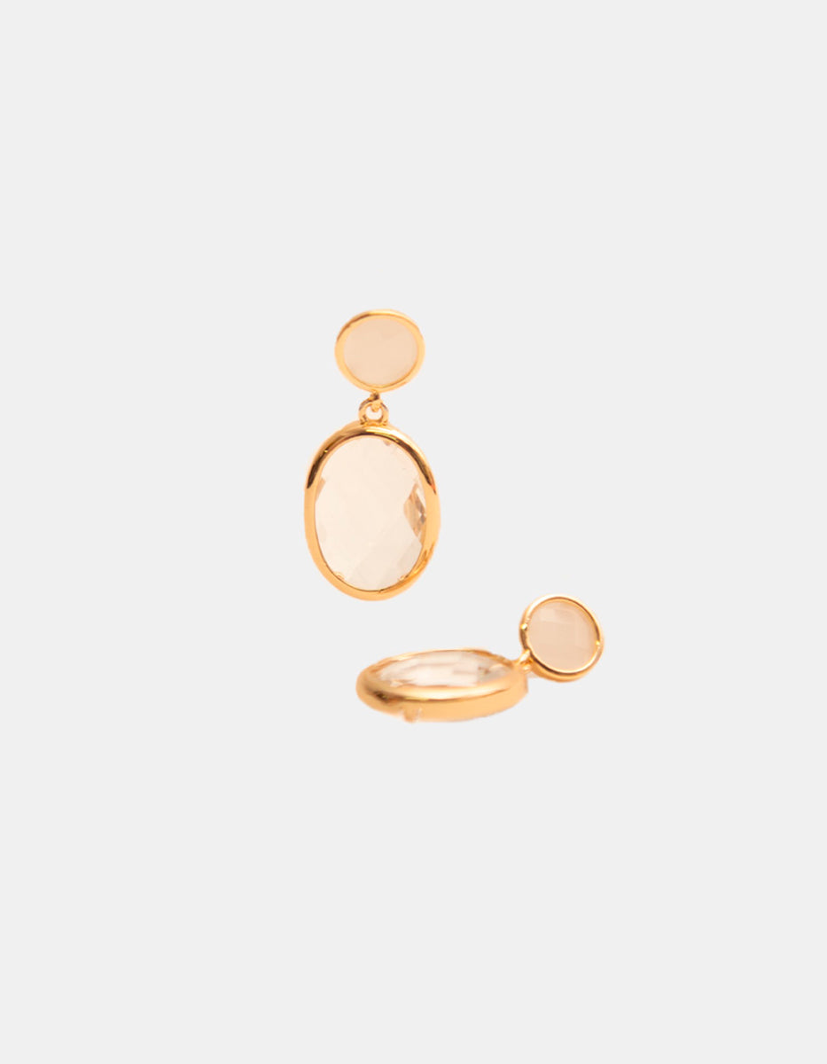 Aretes Espinolita Blanca Laminados Marquesa