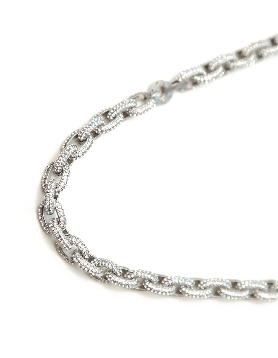 Collar en plata .925 con topacios blancos Festive Style