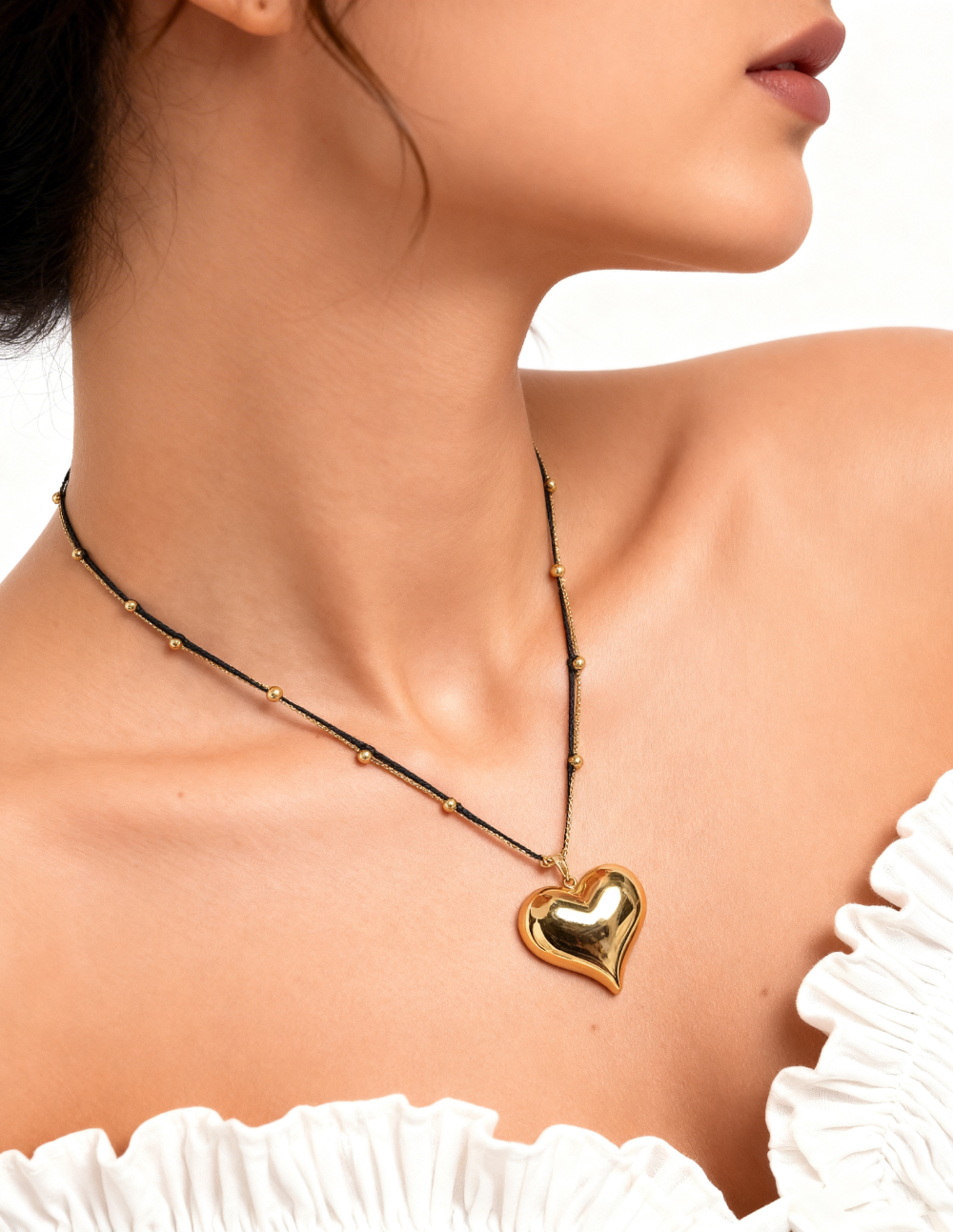 Collar Gold-filled con dije en forma de corazón Love Story