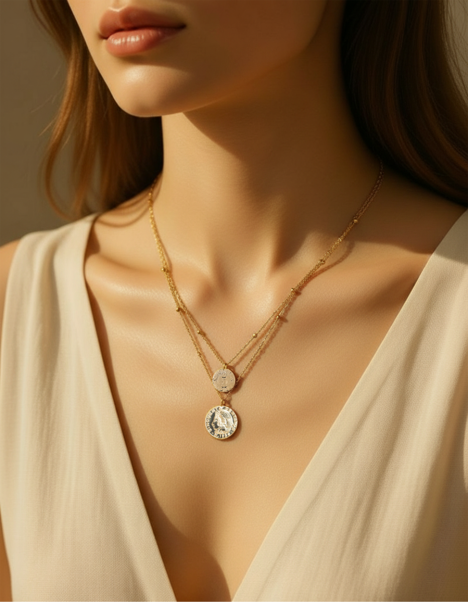 Collar monedas auténticas Memorias