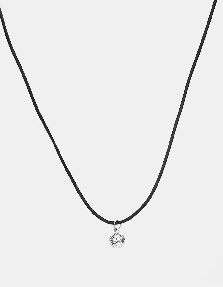 Collar México Infinito Balón de Plata .925 con Baño de Platino