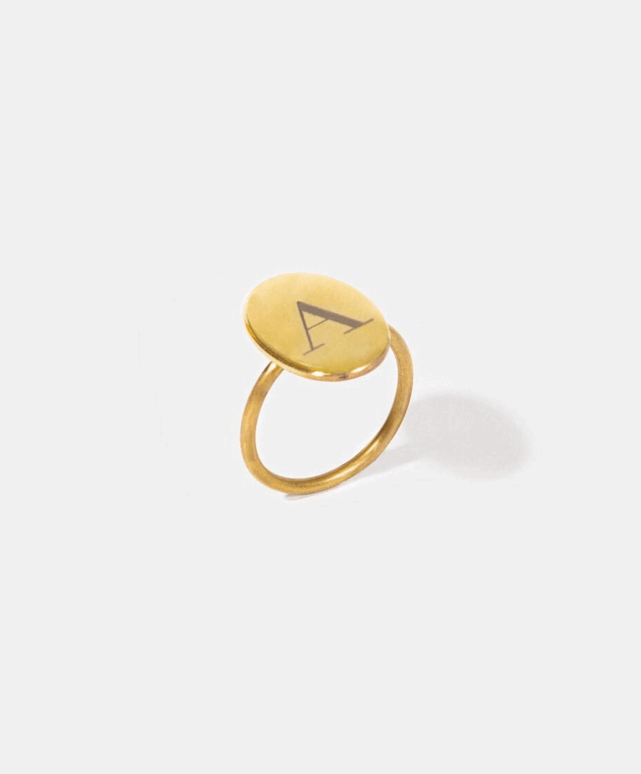 Anillo personalizado con tu inicial Lady