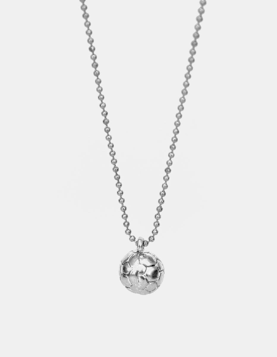 Collar México Infinito Balón de Plata .925 con Baño de Platino