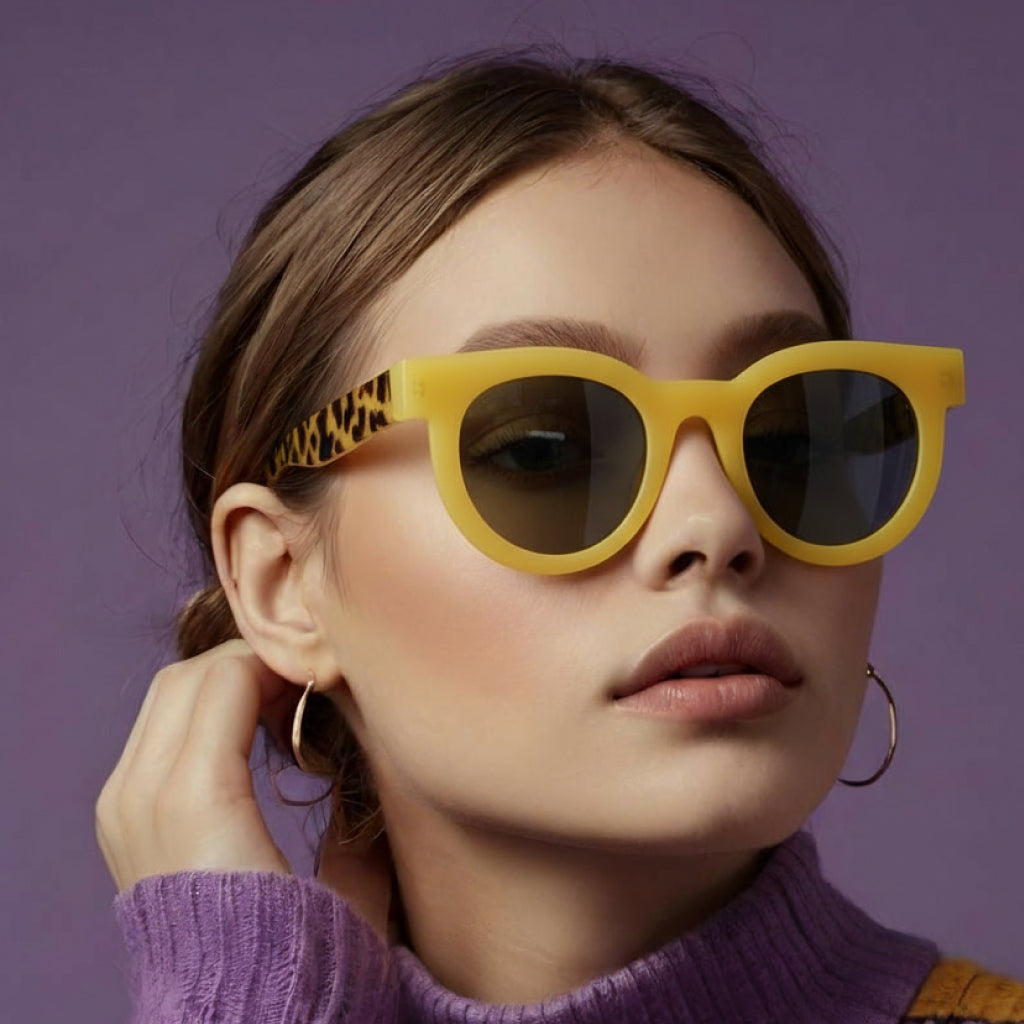 Gafas de sol Soleil amarillas / Lente ahumada