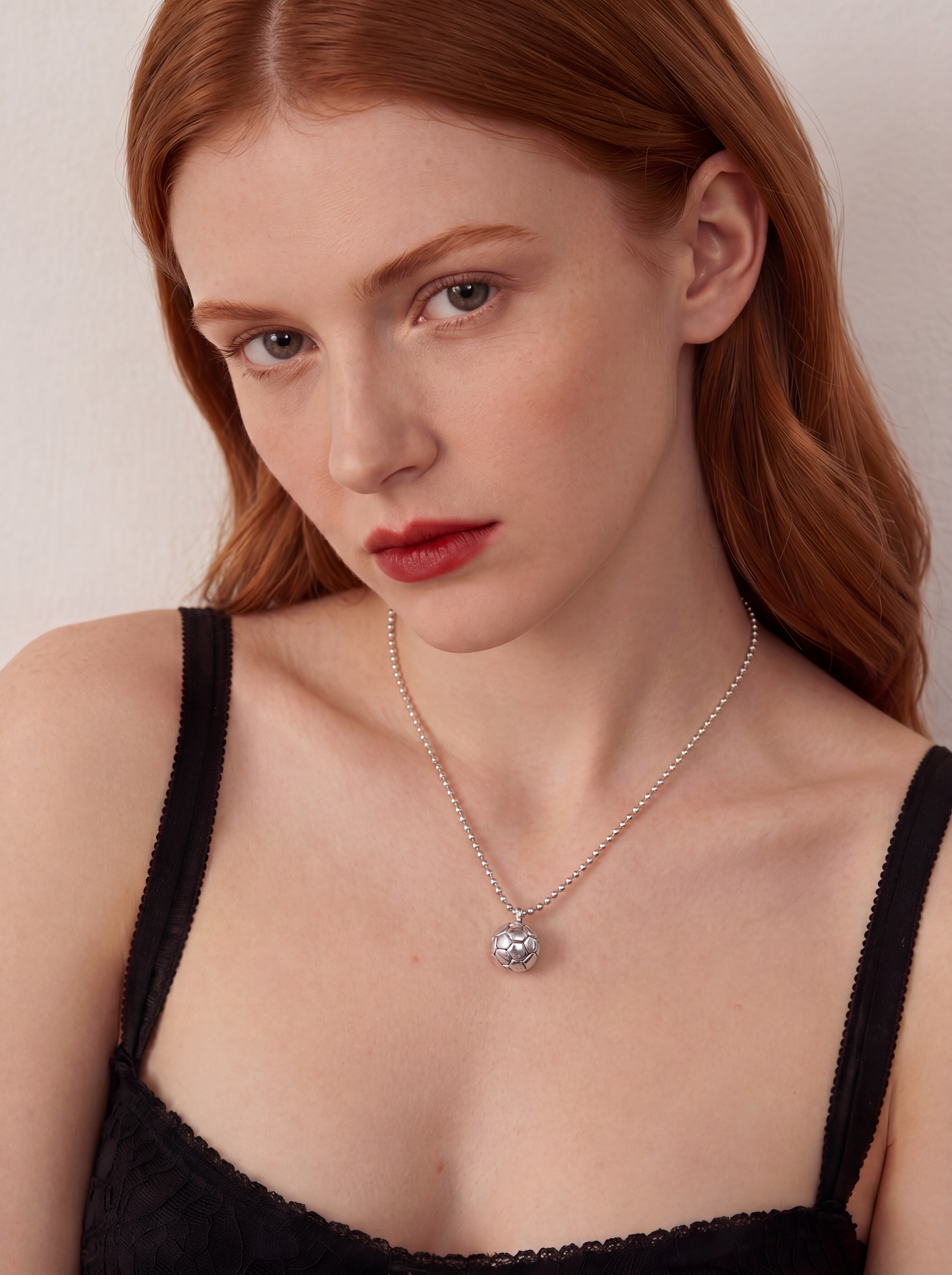 Collar México Infinito Balón de Plata .925 con Baño de Platino