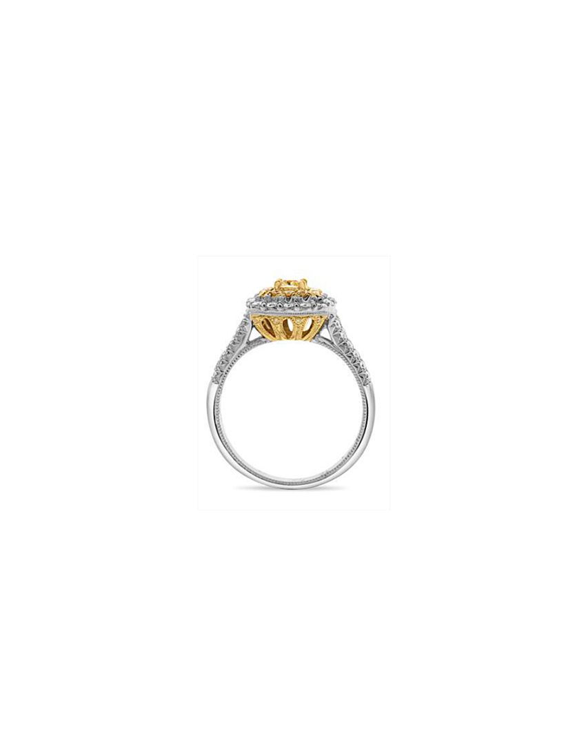 ANILLO ORO BLANCO & AMARILLO 18K