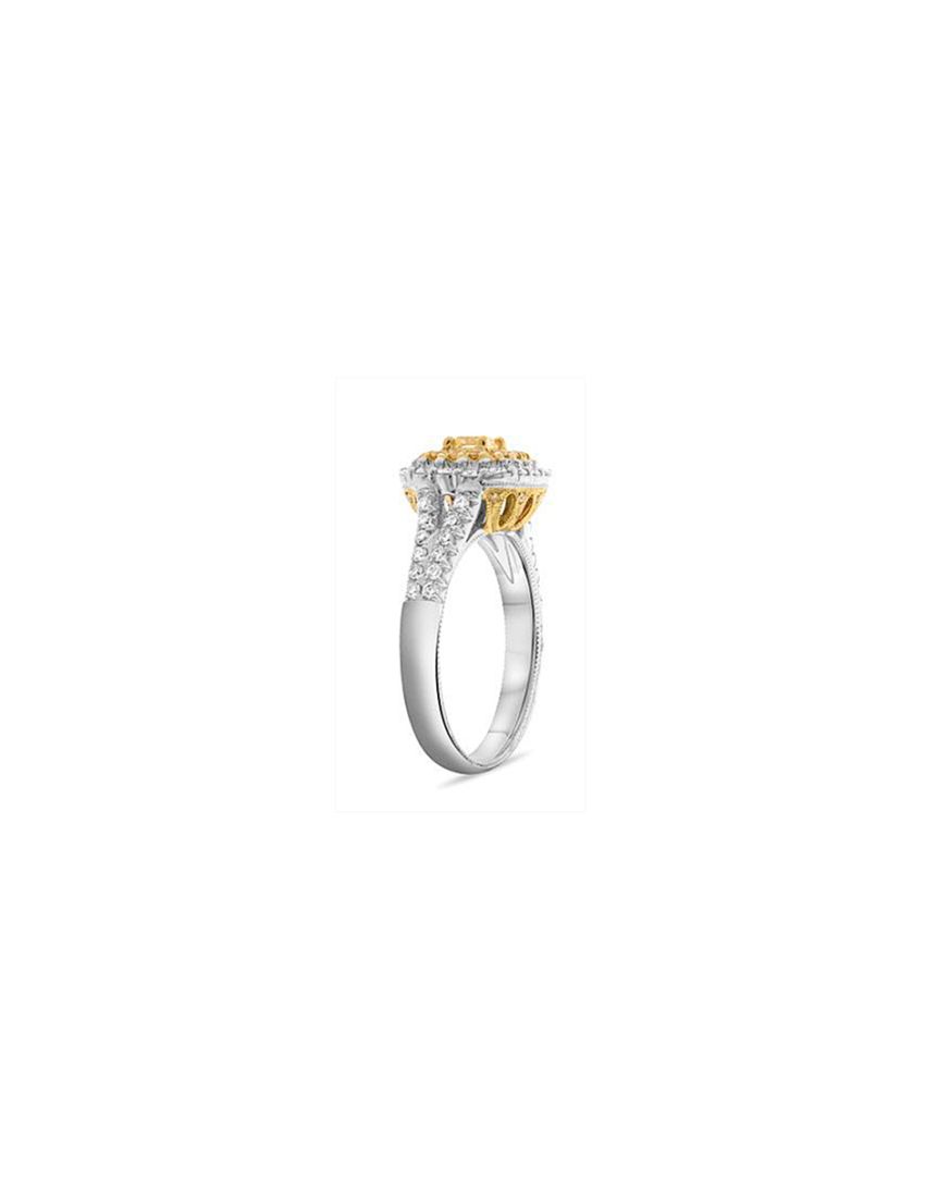 ANILLO ORO BLANCO & AMARILLO 18K