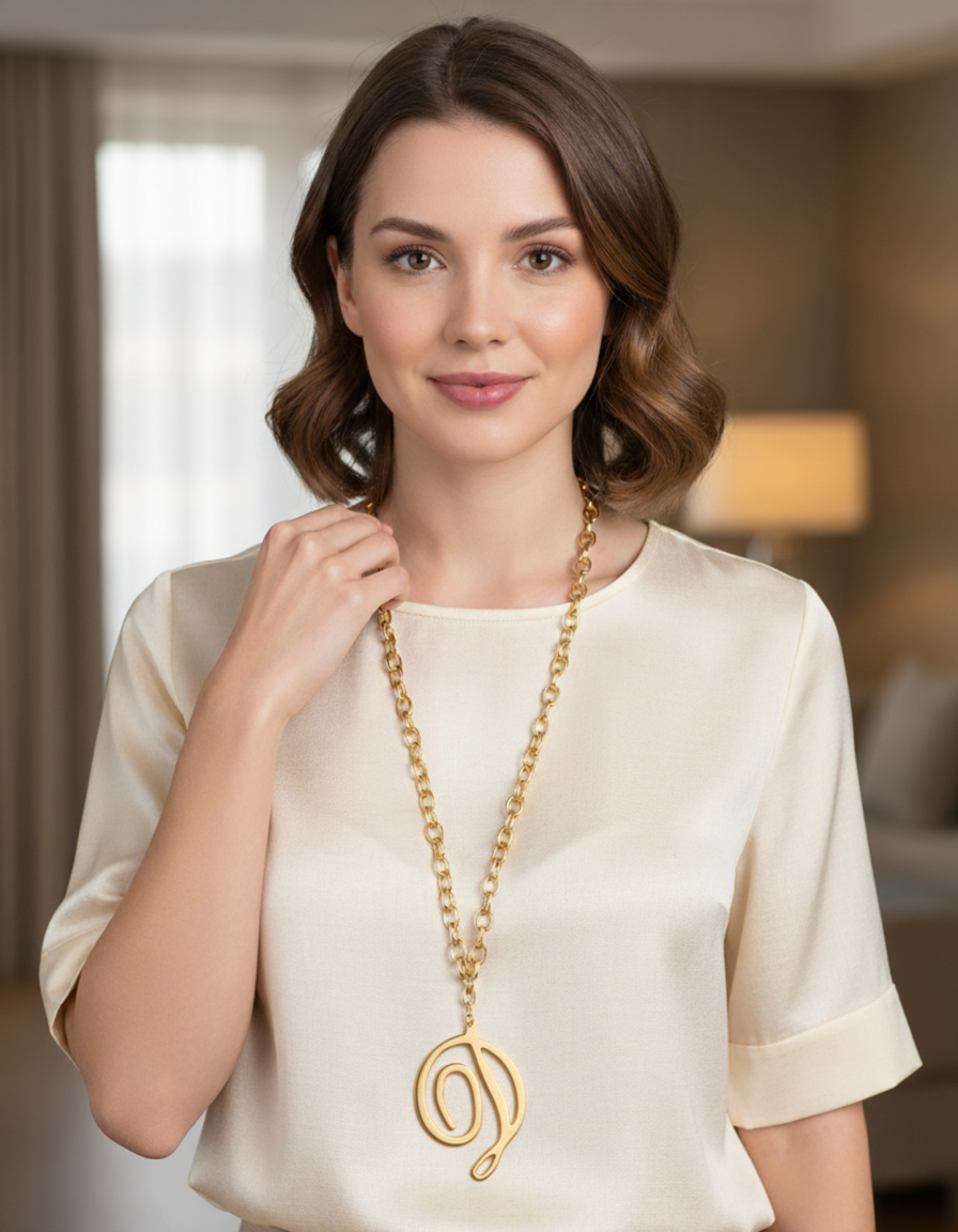 Cadena eslabones dorada