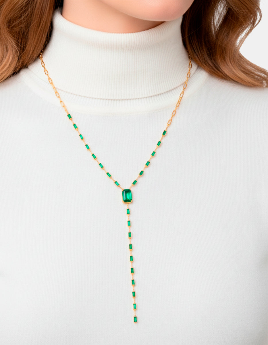 Collar con esmeraldas de bombay Luxury Color