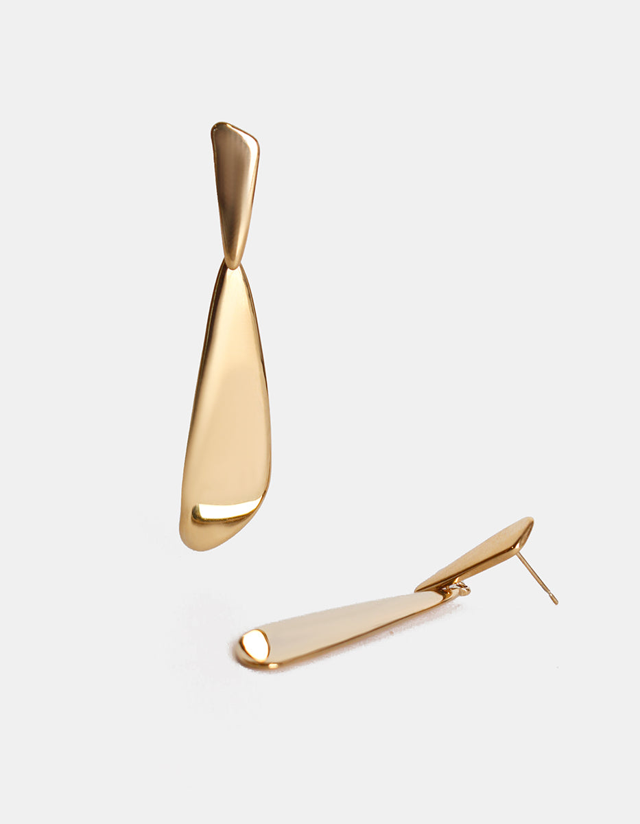 Aretes de oro laminado 22 kt Golden Chic