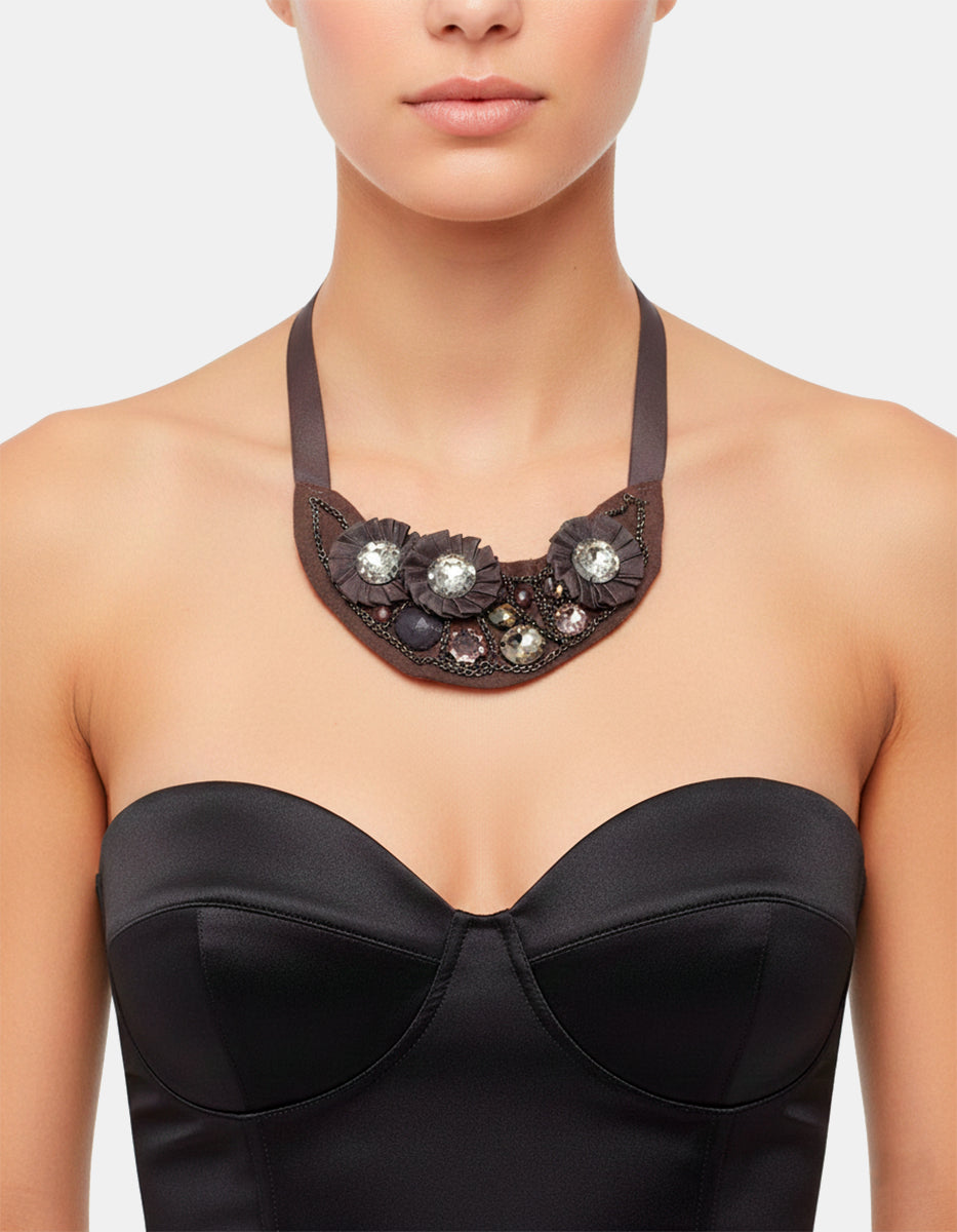 Collar fashion con circonias Festa