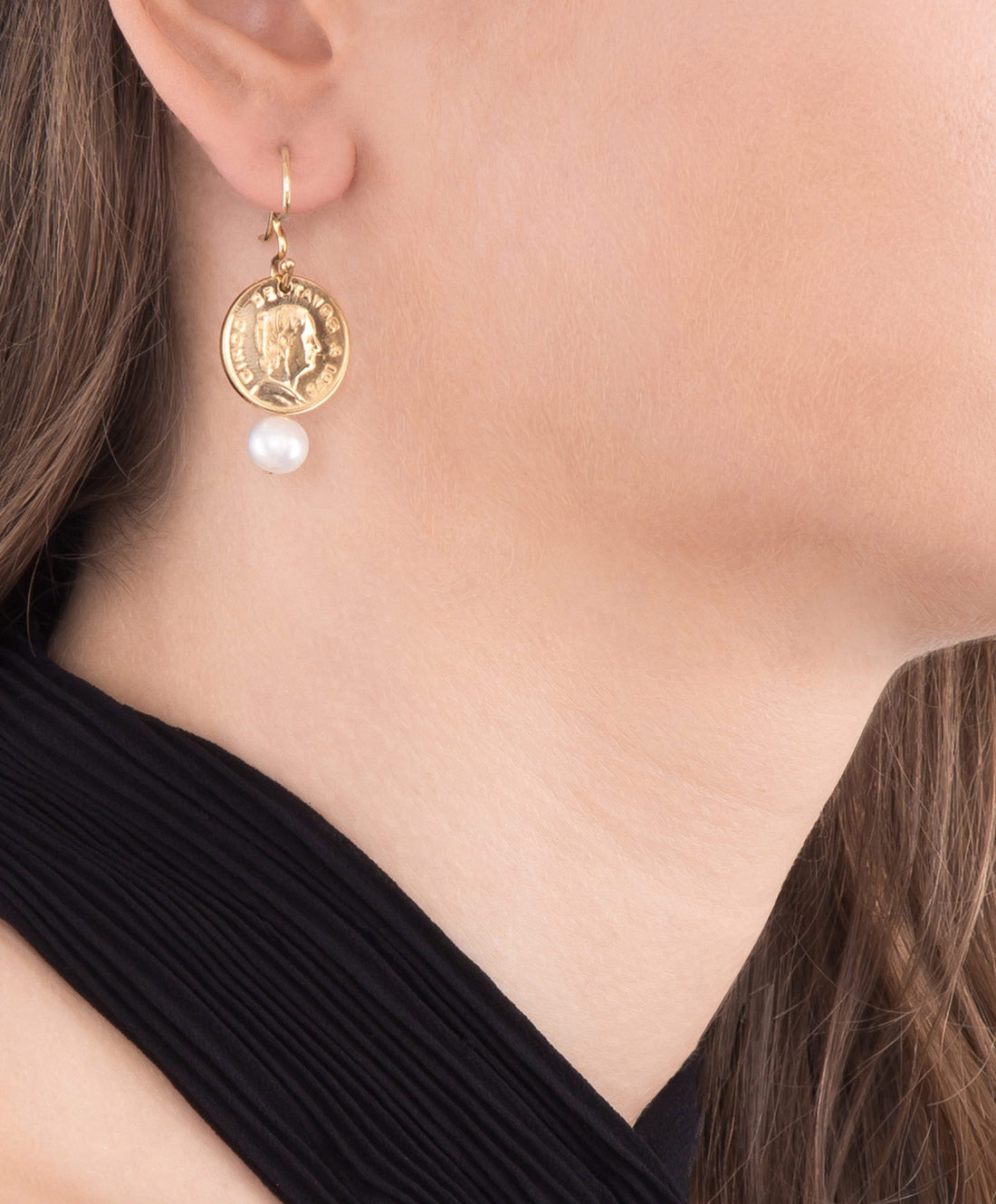 Aretes moneda auténtica Memorias