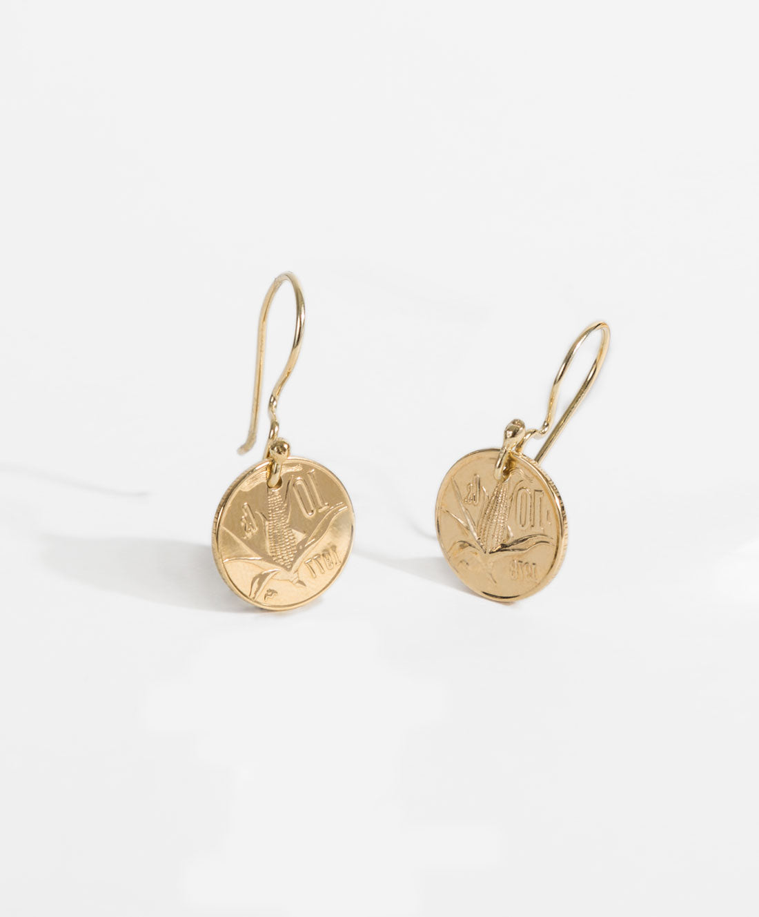 Aretes moneda auténtica Memorias