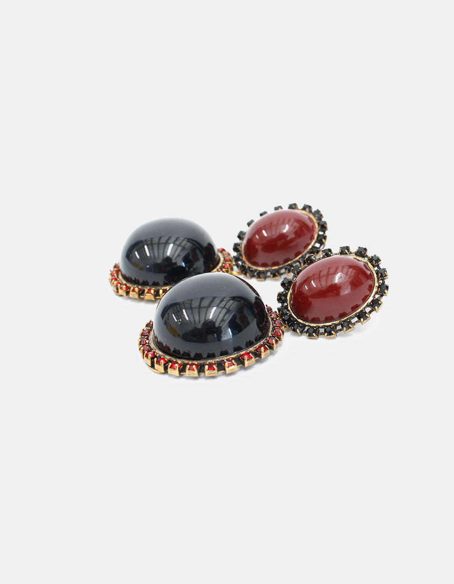 Aretes baño rodio River Luxe