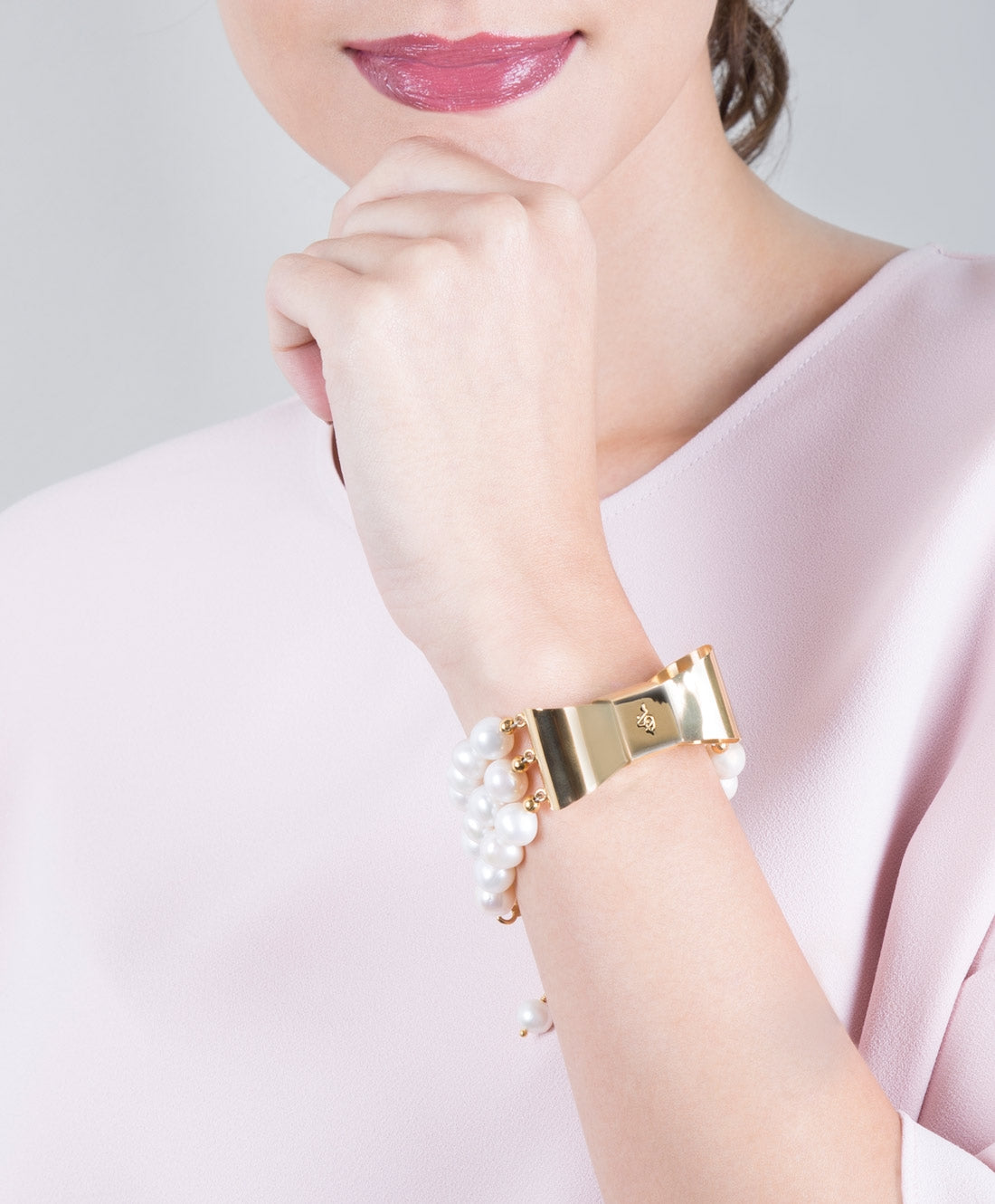 Pulsera con moño & perlas mabe Viena