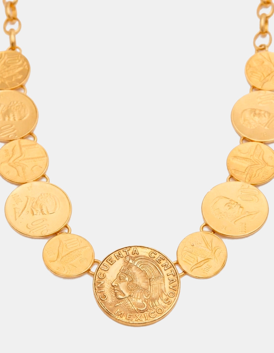 Collar monedas auténticas Memorias