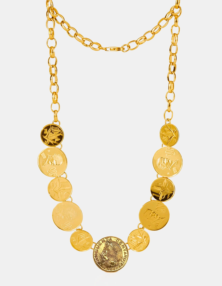 Collar monedas auténticas Memorias