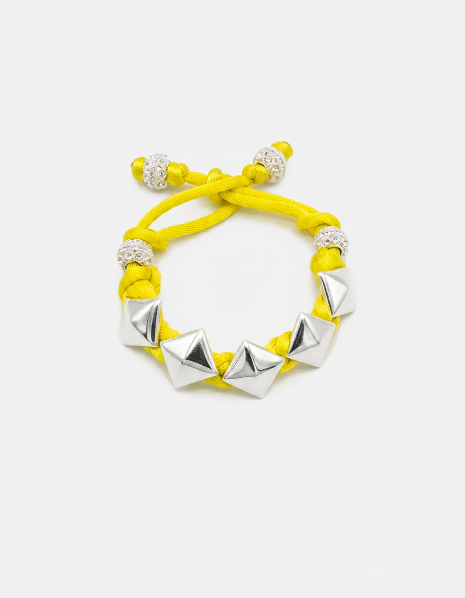 Pulsera de Metal Noble con Estoperoles y Baño de Platino