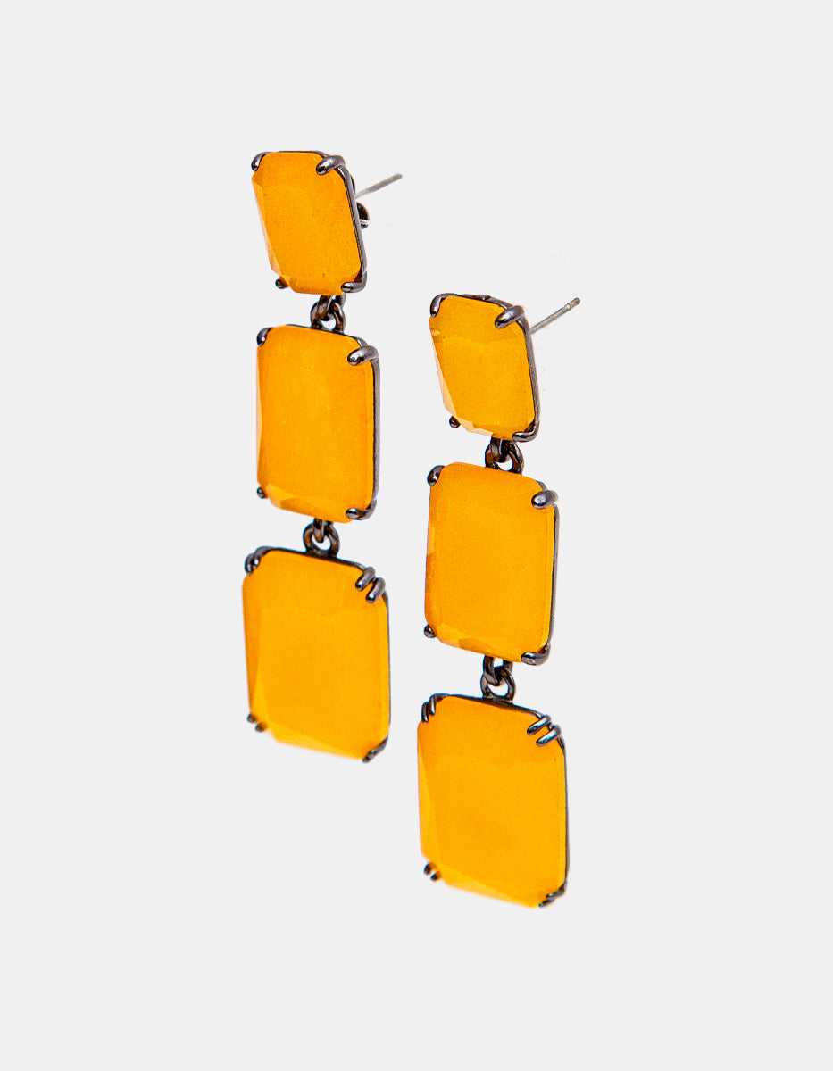 Aretes con espinolita tono naranja Marquesa