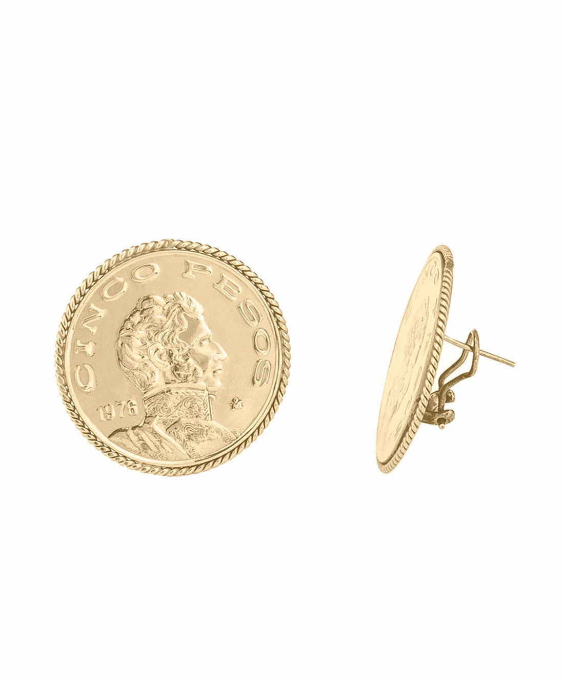 Aretes moneda auténtica Memorias