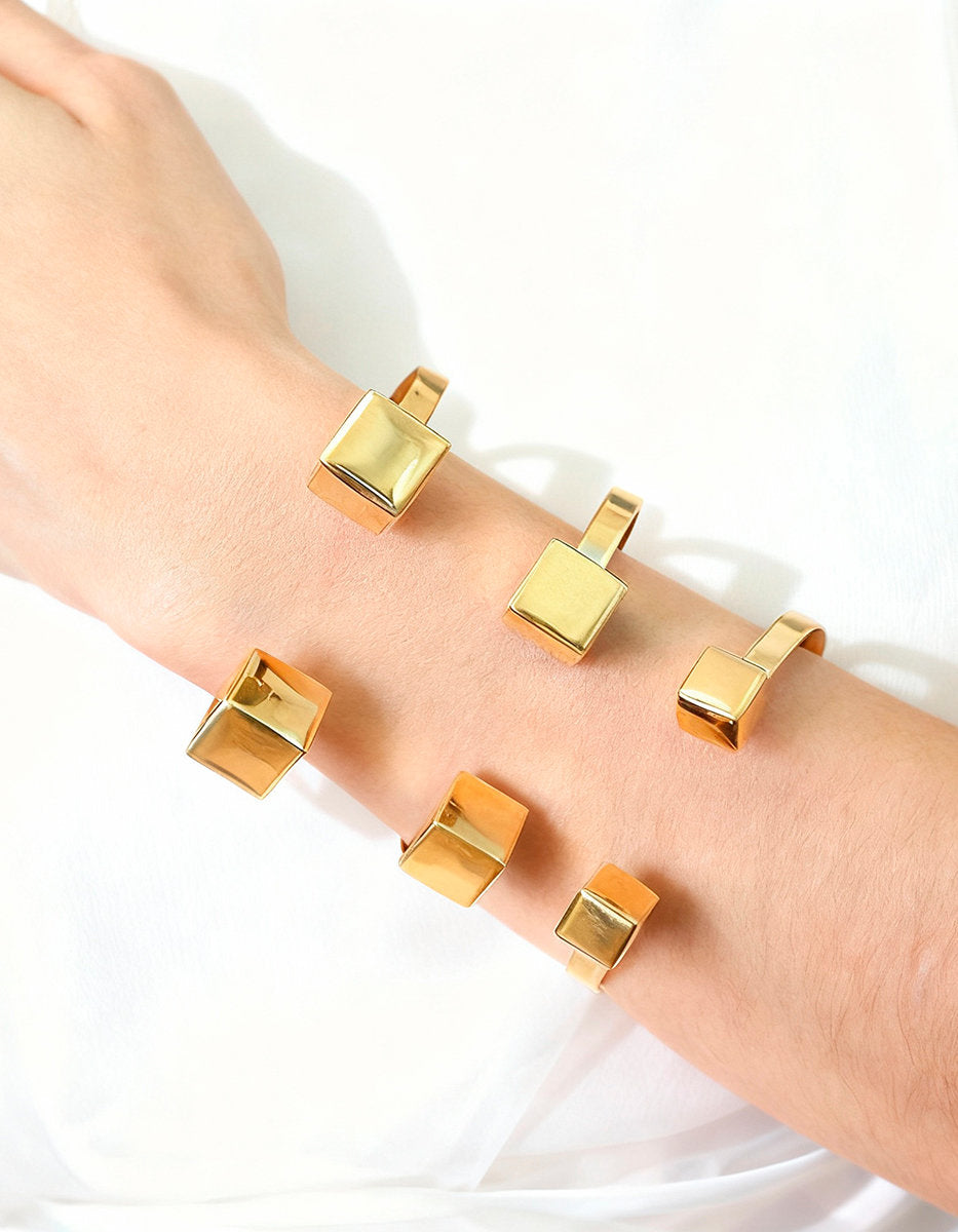 Brazalete cubos Mexican Geometry