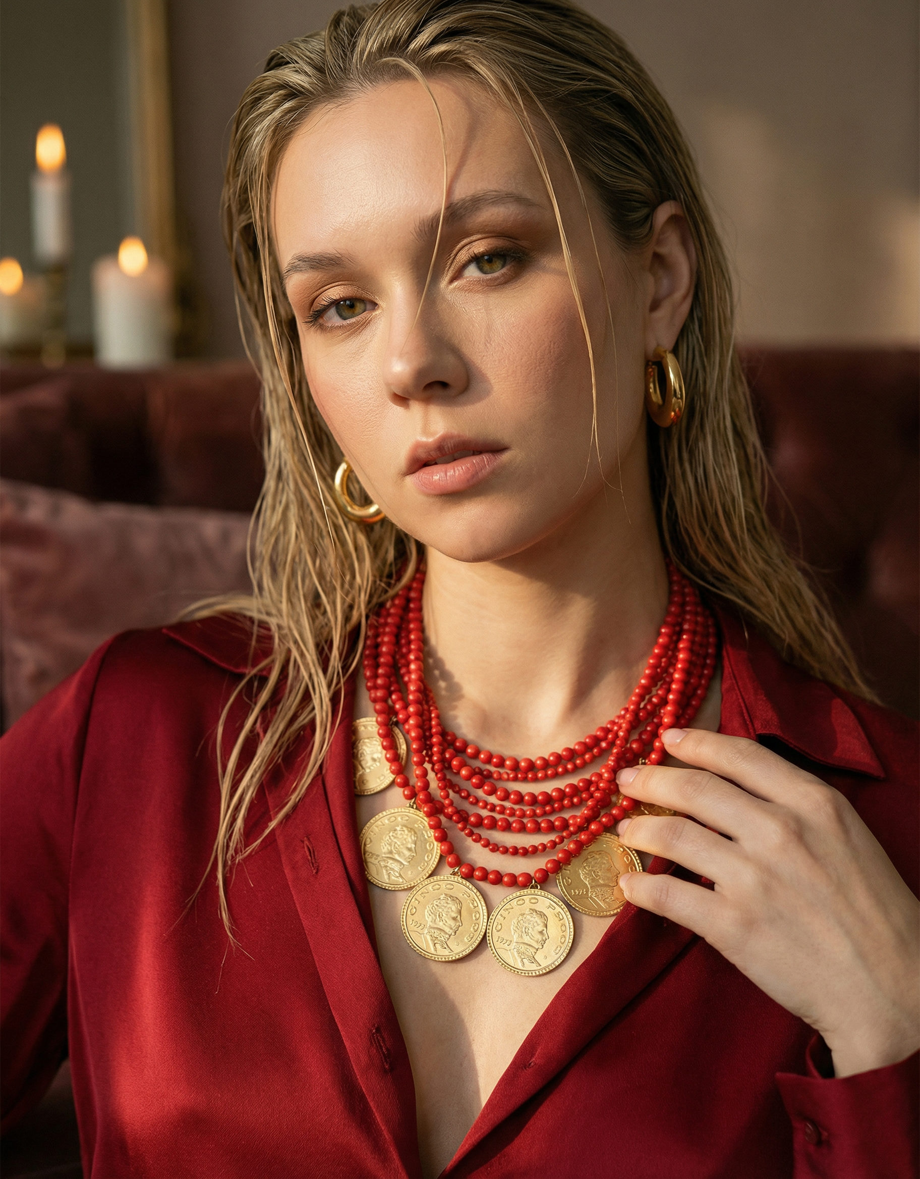 Collar monedas auténticas Memorias