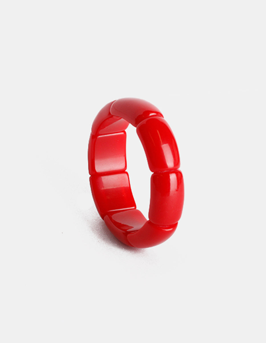 Brazalete de baquelita roja Mandragora