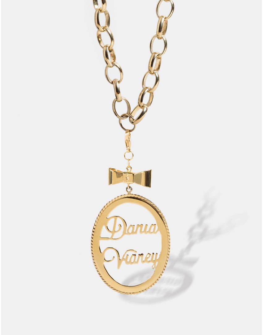 Dije medallón personalizado Beauty & Love