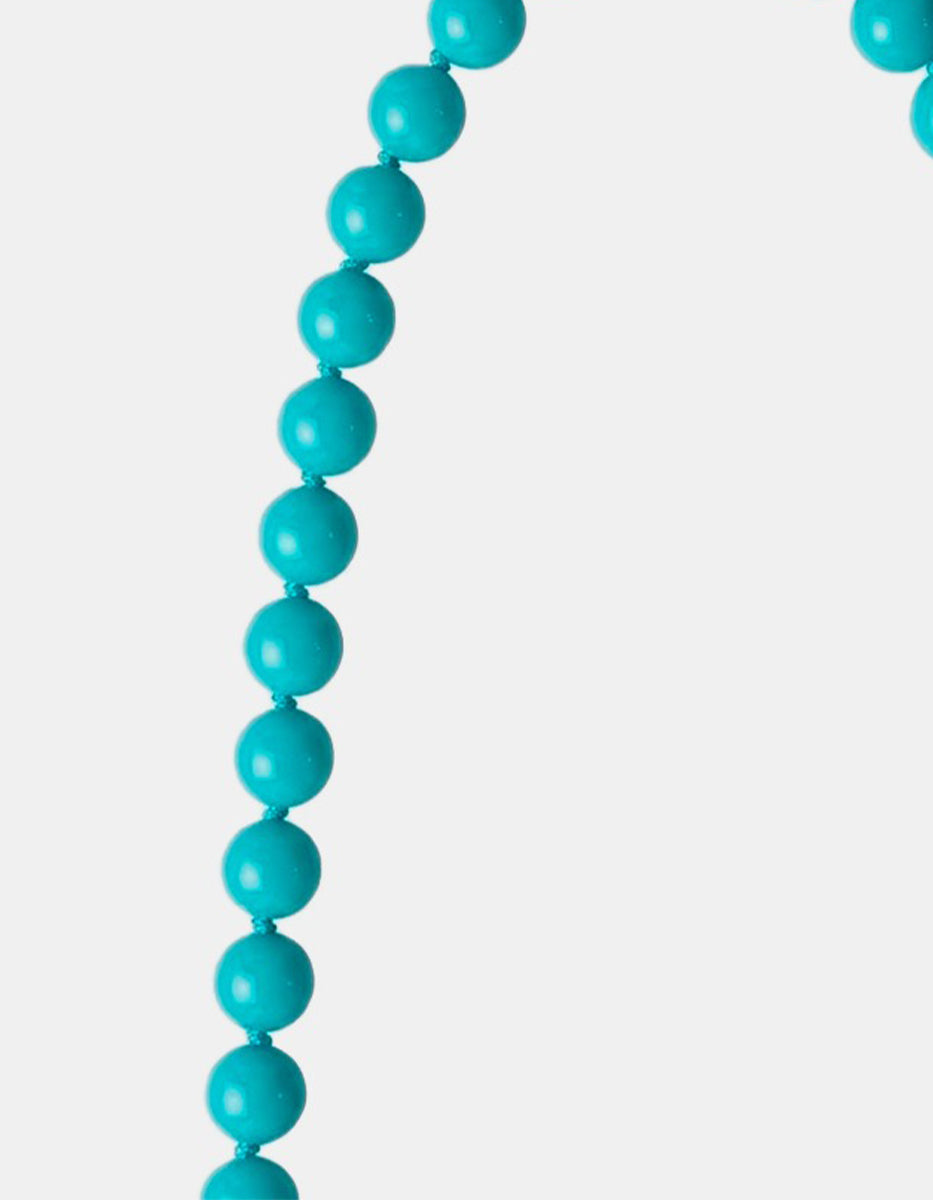 Collar de esferas de baquelita turquesa Mandragora