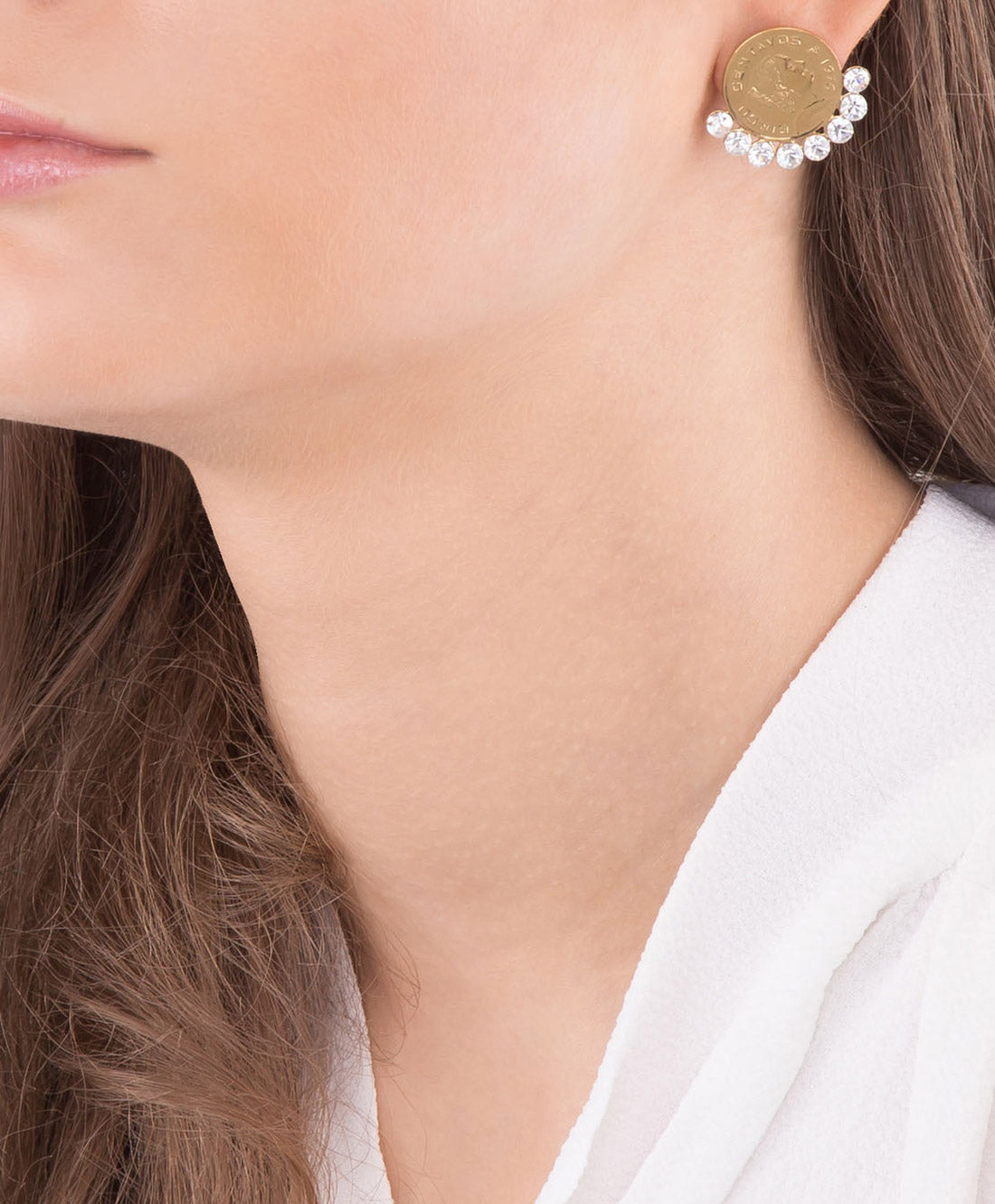 Aretes moneda auténtica Memorias