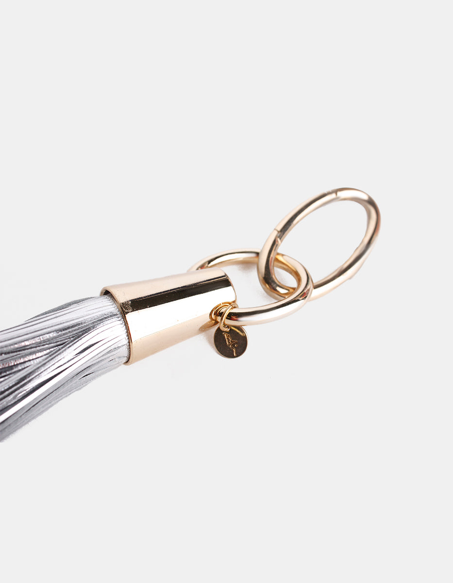 Llavero de Bronce con Baño de Vermeil 22K y Detalles Plata Allegra