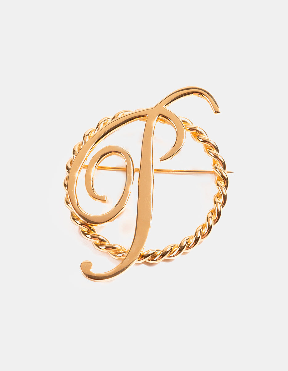 Broche con inicial P Pure Love